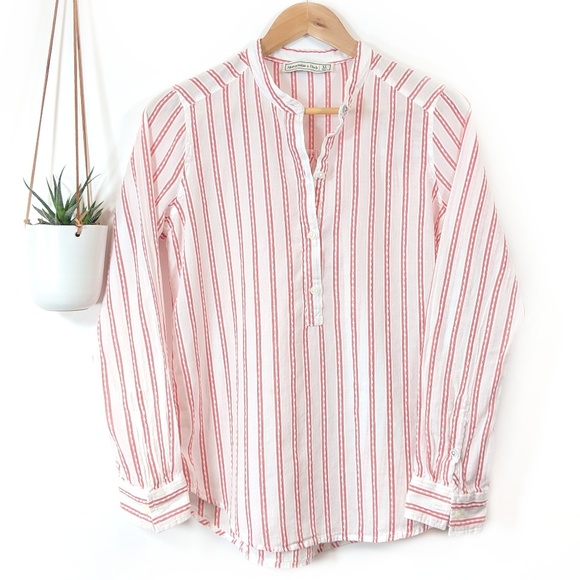 Abercrombie & Fitch Tops - • a&f • striped long sleeve shirt